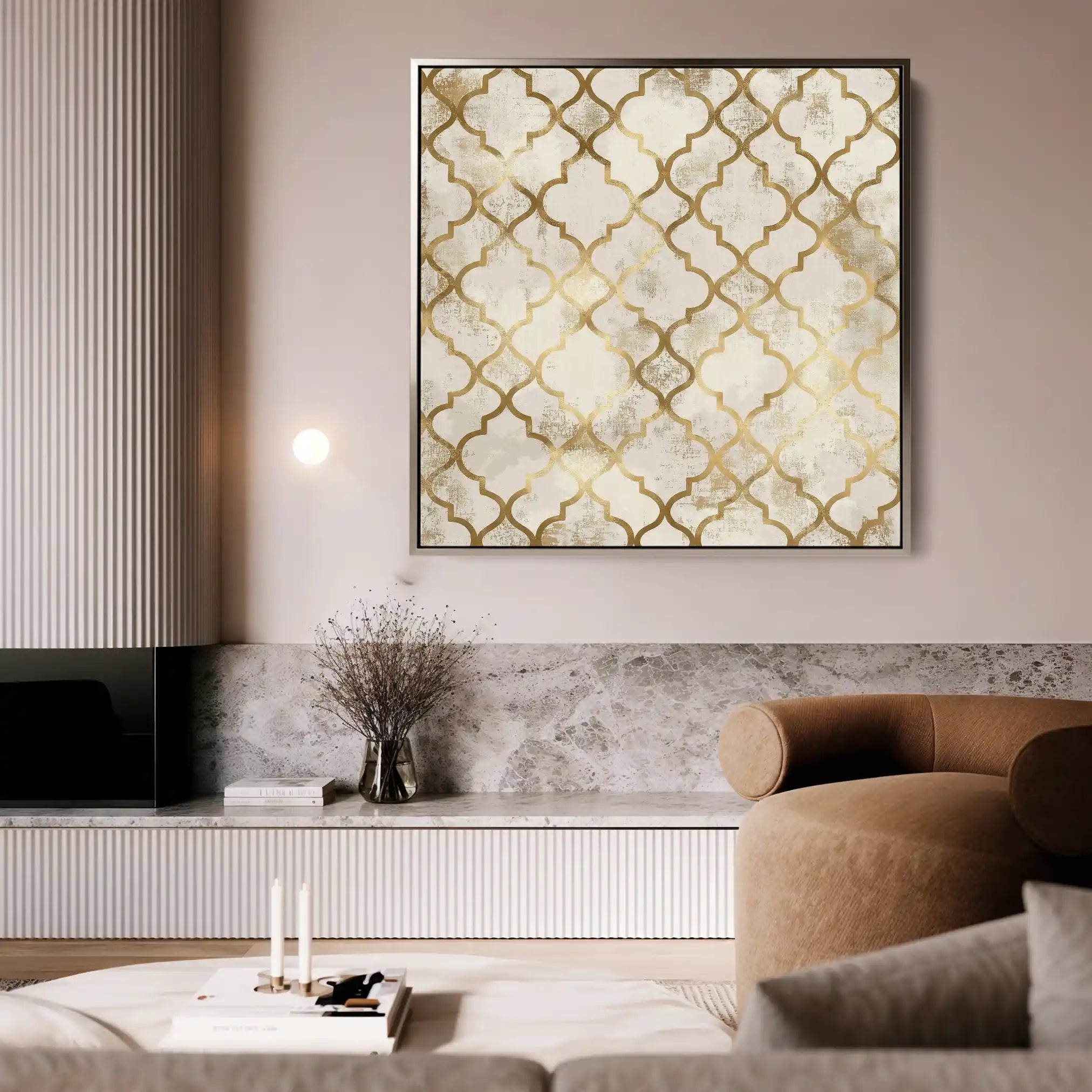 Abstract 1349 Canvas Art 60 x 60 cm / Stretched on hidden frame