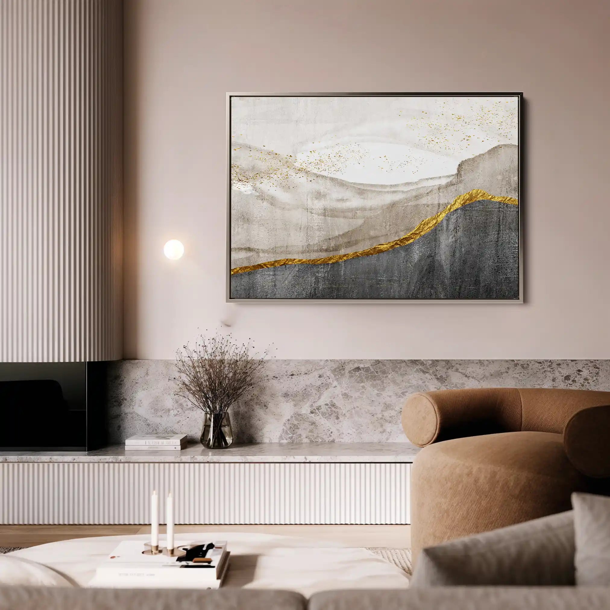 Abstract 135 Canvas Art 60 x 40 cm / Stretched on hidden frame