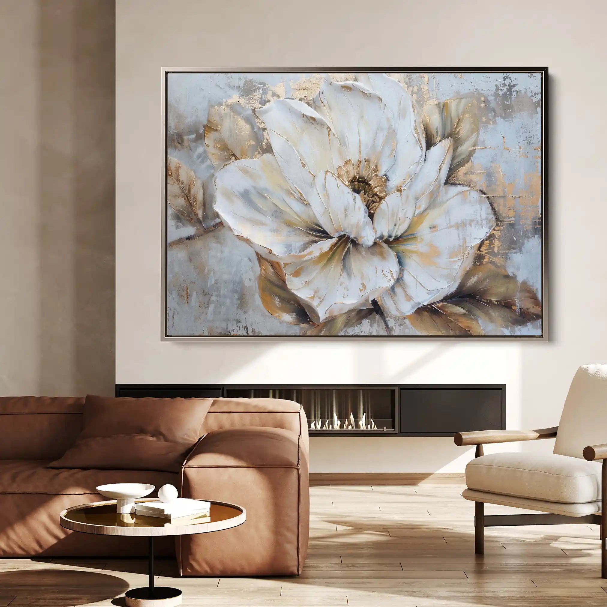 Floral Canvas Wall Art WAD135-F 90 x 60 cm / Stretched on hidden frame