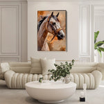 Horses 135 Canvas Art 90 x 60 cm / Stretched on hidden frame