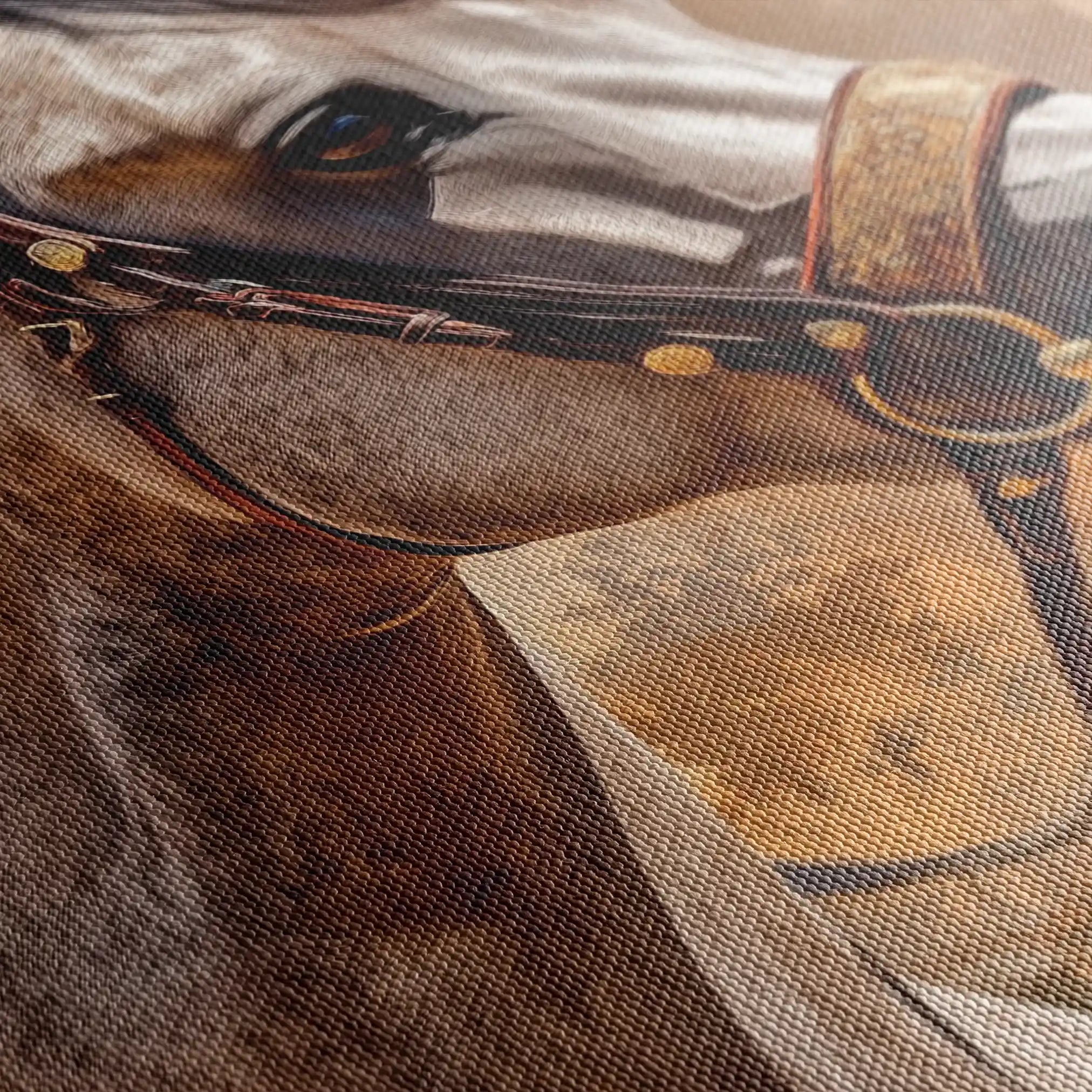 Horses 135 Canvas Art 90 x 60 cm / Stretched on hidden frame