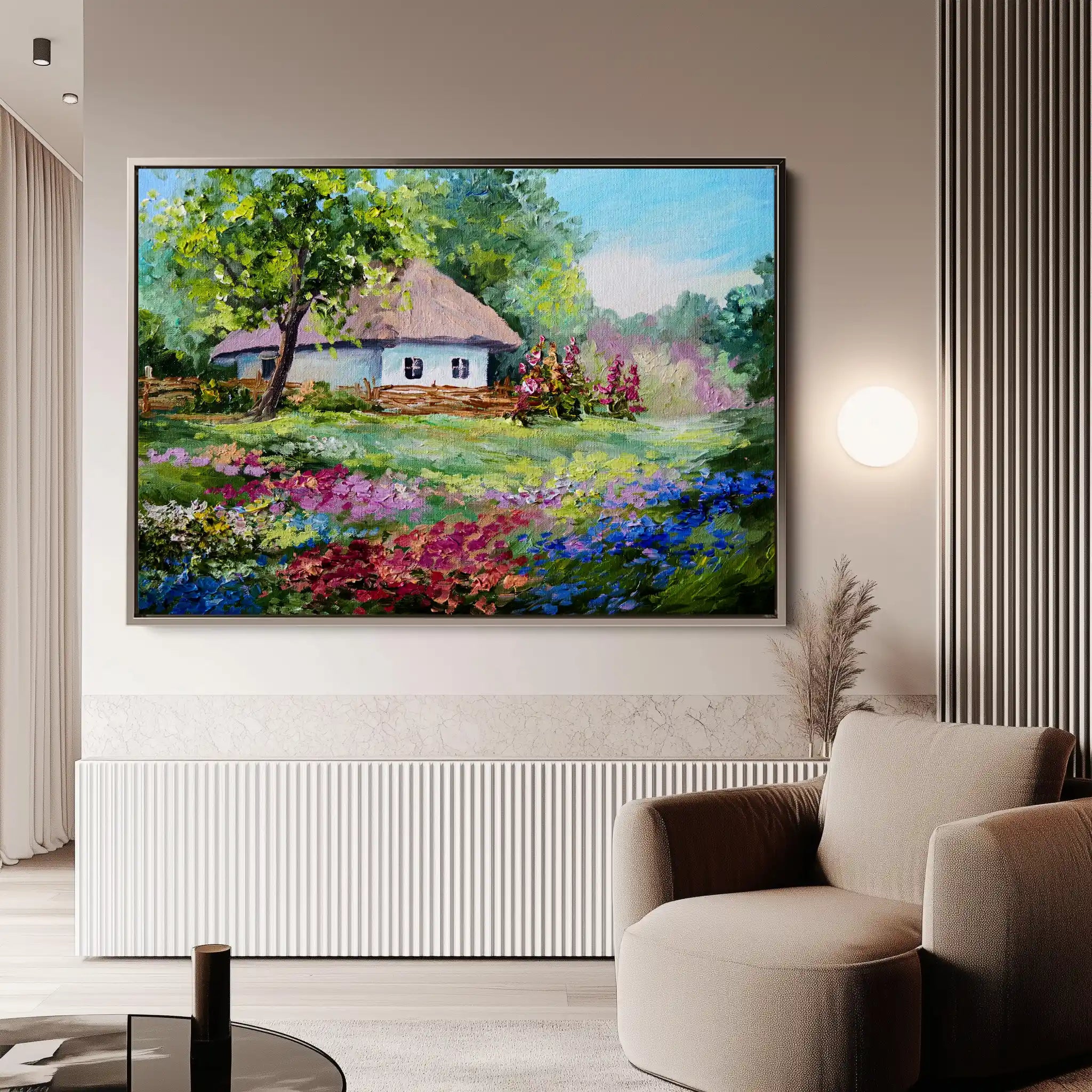 Landscape 135 Canvas Art 90 x 60 cm / Stretched on hidden frame