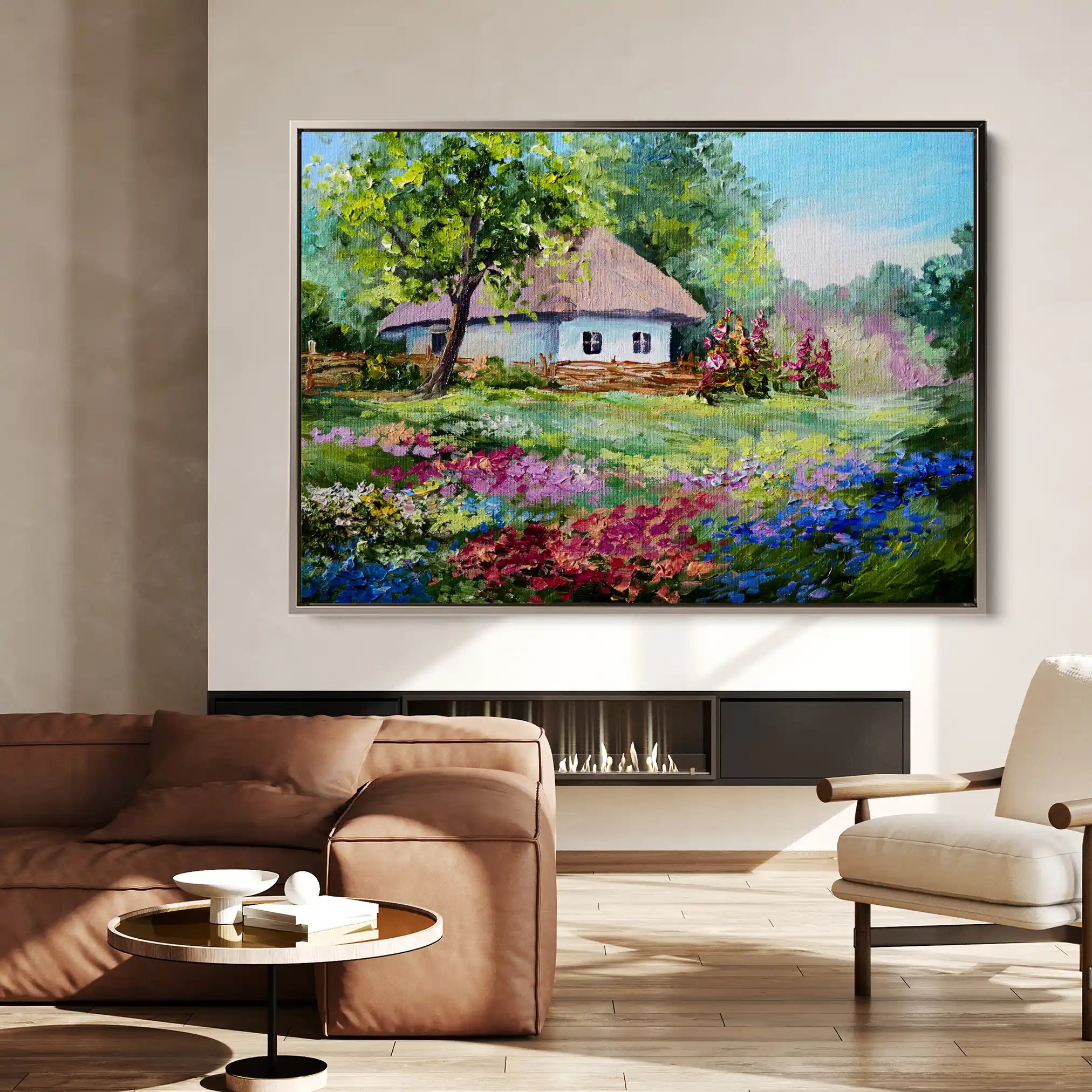 Landscape 135 Canvas Art 90 x 60 cm / Stretched on hidden frame