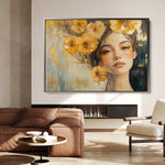 Portrait 135 Canvas Art 90 x 60 cm / Stretched on hidden frame