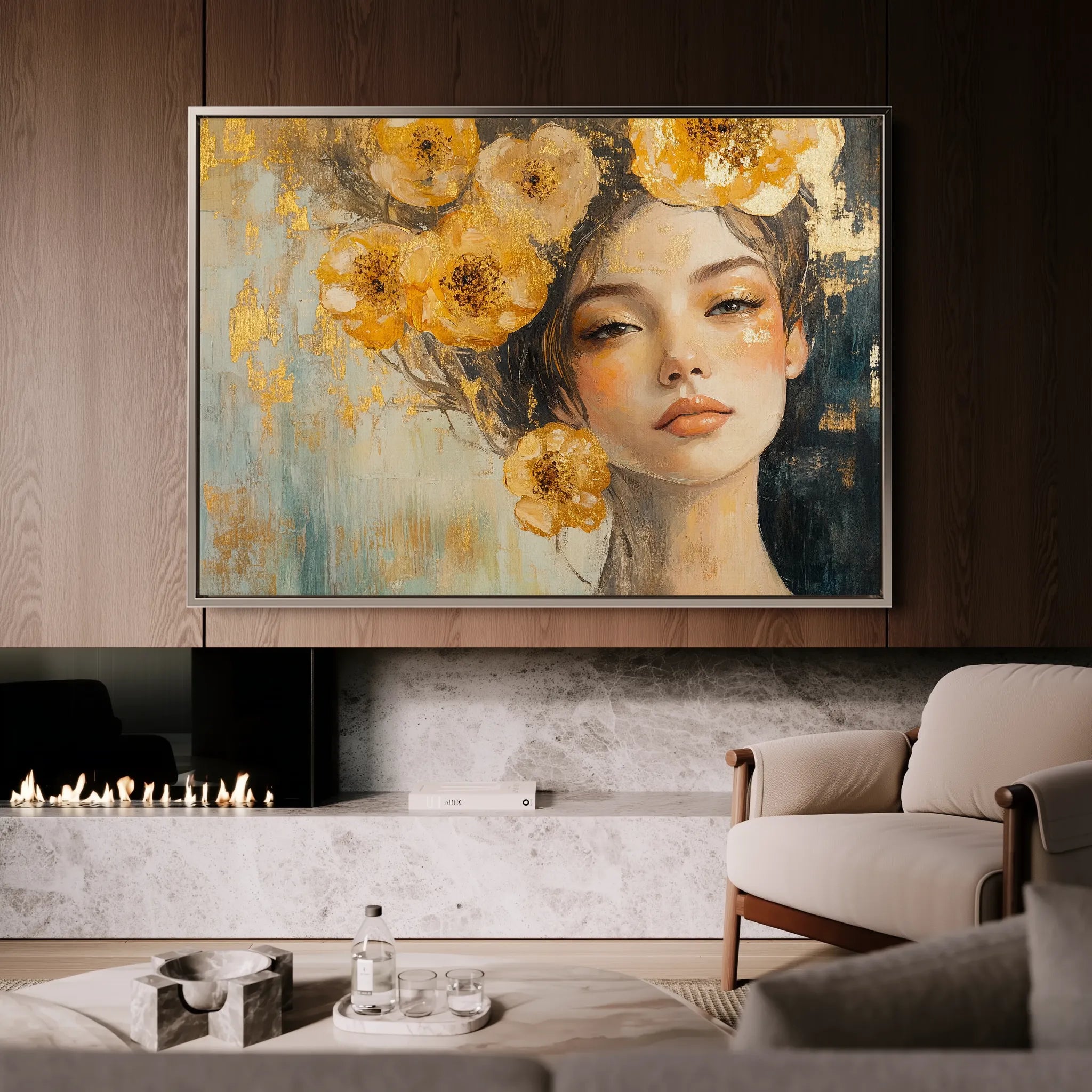Portrait Canvas Wall Art WAD135-P 90 x 60 cm / Stretched on hidden frame