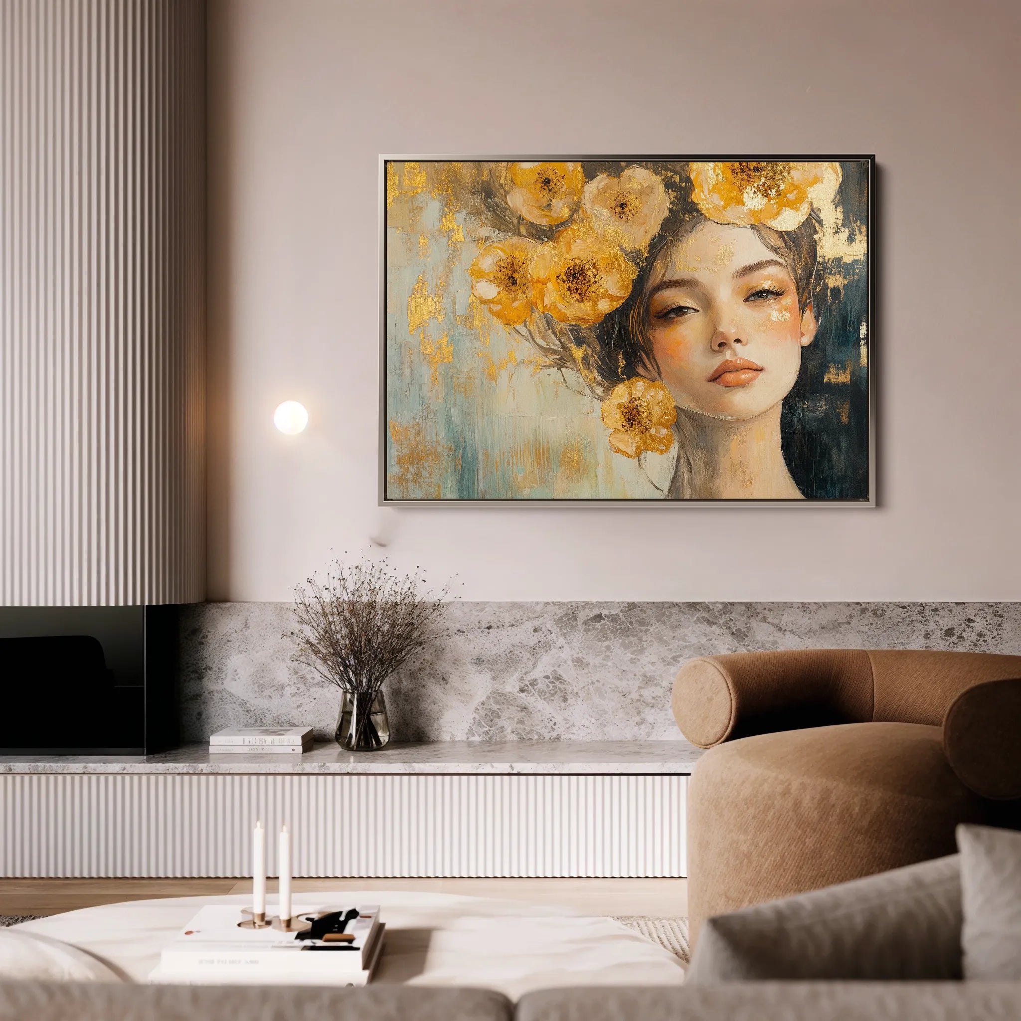 Portrait Canvas Wall Art WAD135-P 90 x 60 cm / Stretched on hidden frame