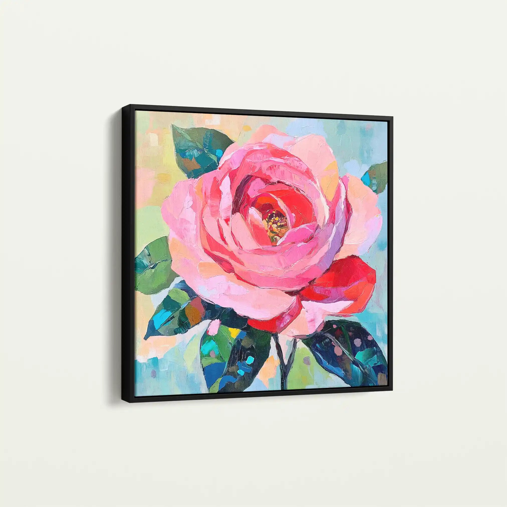 Floral Canvas Wall Art WAD1352-F 80 x 80 cm / Stretched on hidden frame