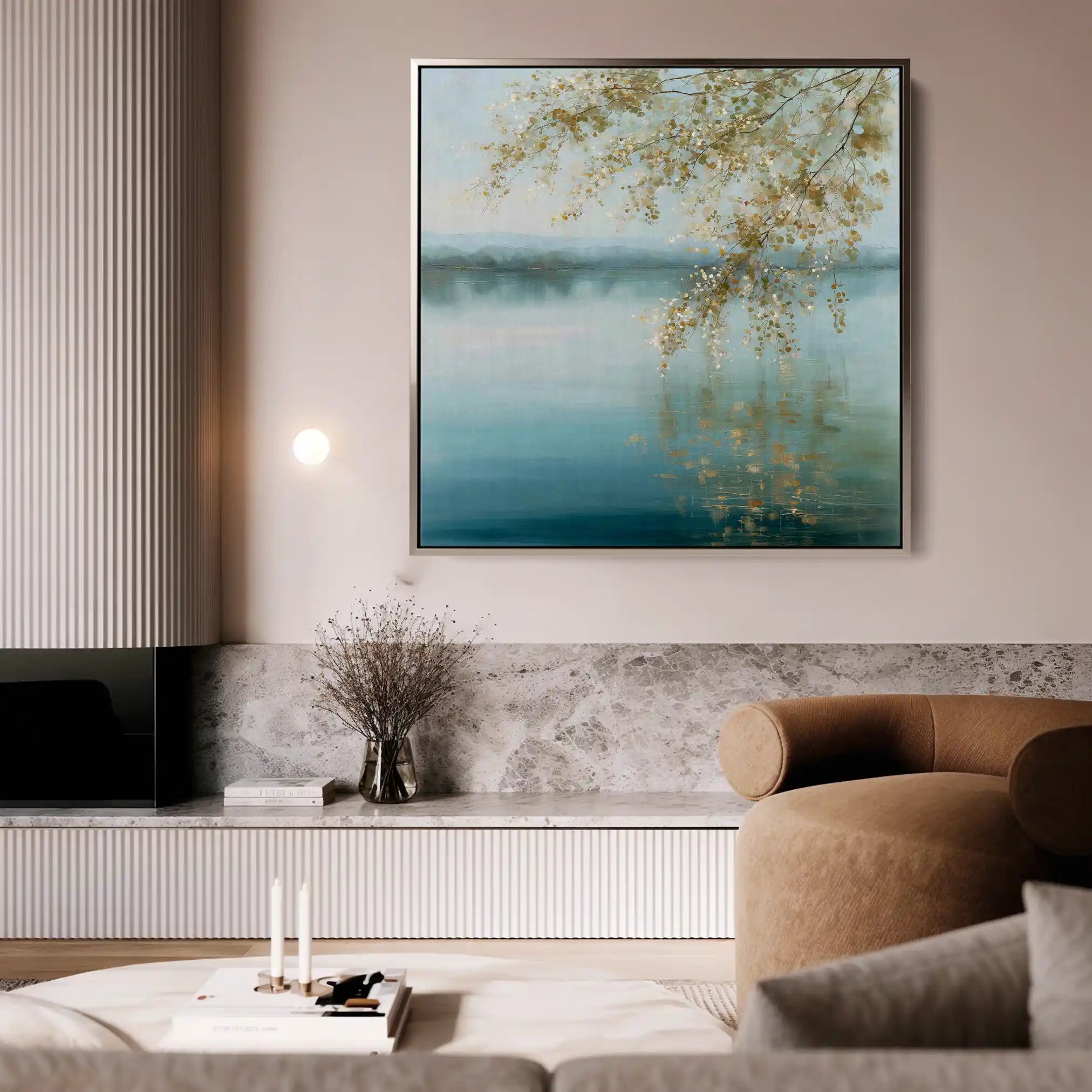 Abstract 1353 Canvas Art 60 x 60 cm / Stretched on hidden frame