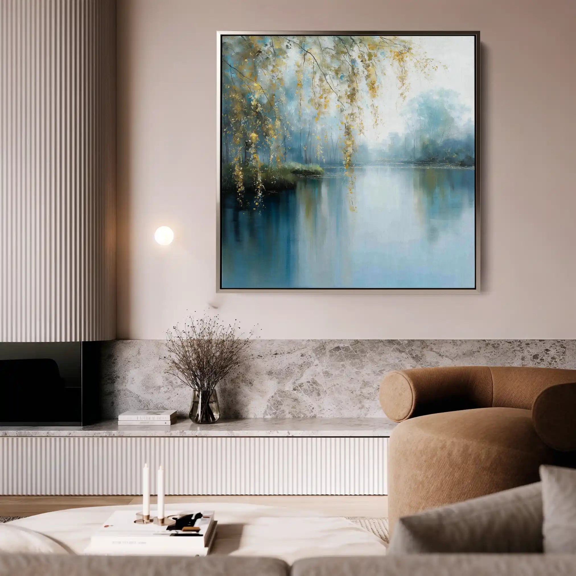 Abstract 1354 Canvas Art 60 x 60 cm / Stretched on hidden frame