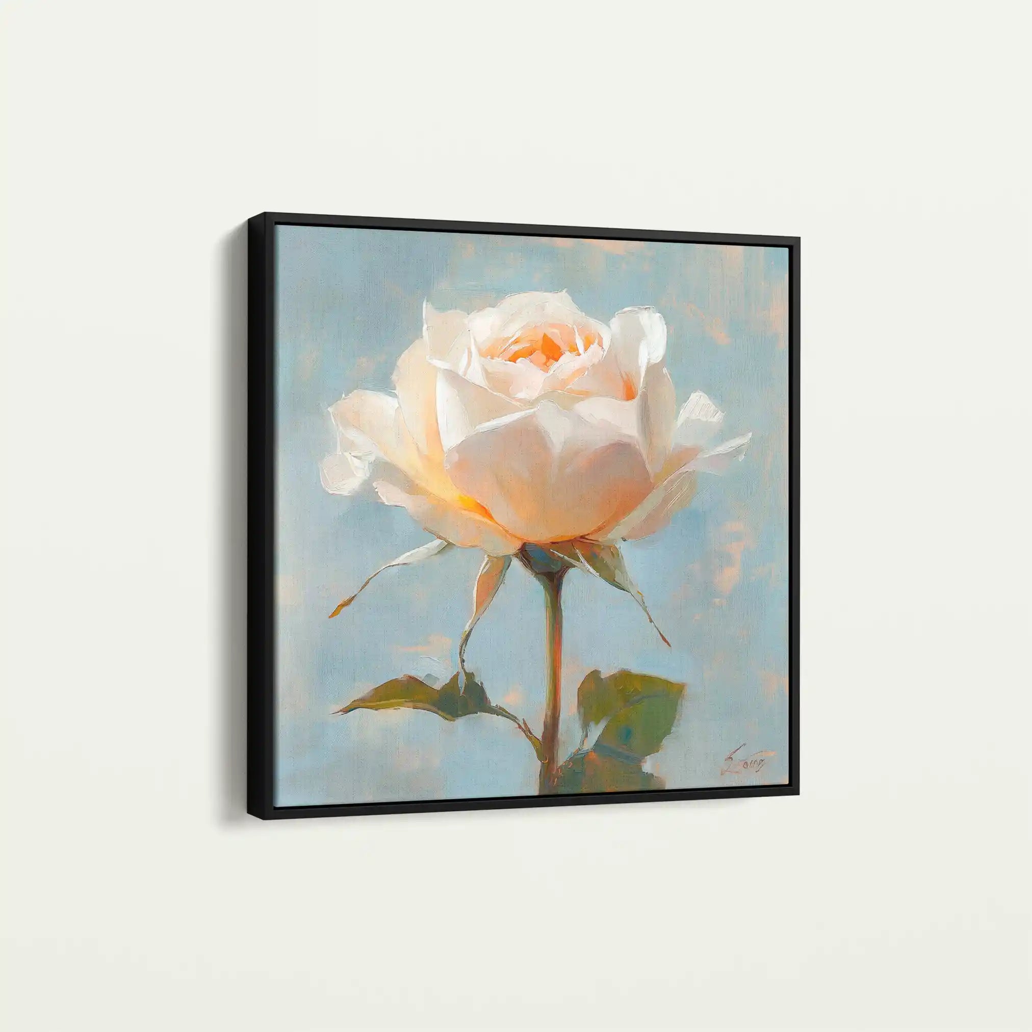 Floral Canvas Wall Art WAD1354-F 80 x 80 cm / Stretched on hidden frame