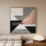 Abstract 1355 Canvas Art 60 x 60 cm / Stretched on hidden frame