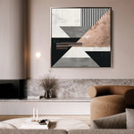 Abstract 1355 Canvas Art 60 x 60 cm / Stretched on hidden frame