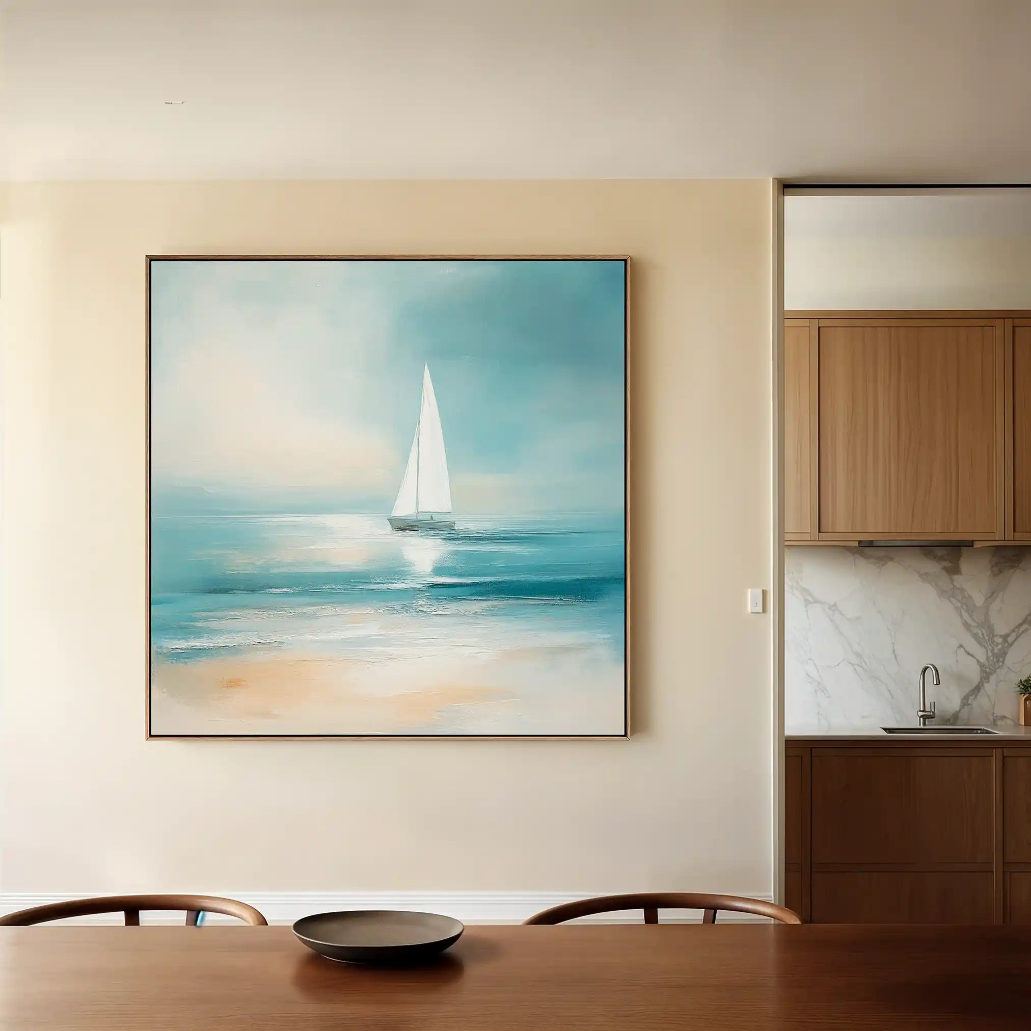 Floral Canvas Wall Art WAD1355-F 80 x 80 cm / Stretched on hidden frame