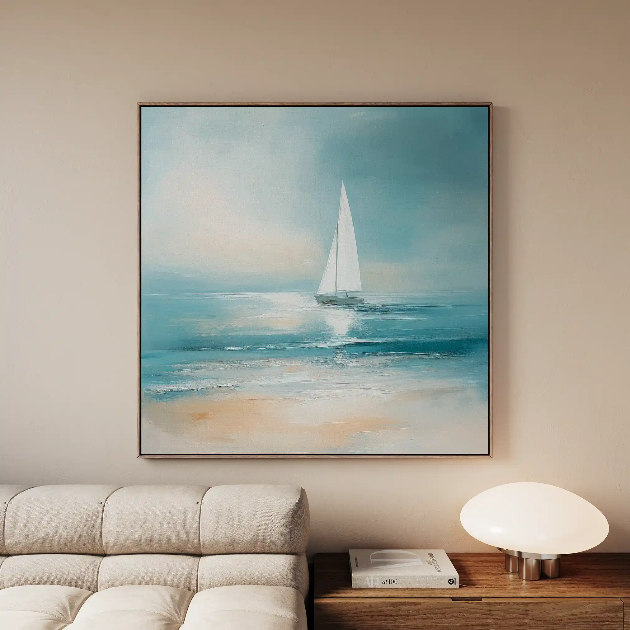 Floral Canvas Wall Art WAD1355-F 80 x 80 cm / Stretched on hidden frame