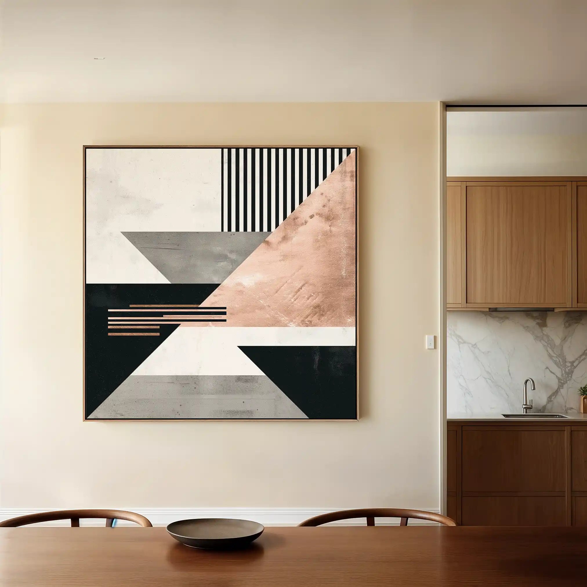 Abstract 1356 Canvas Art 60 x 60 cm / Stretched on hidden frame