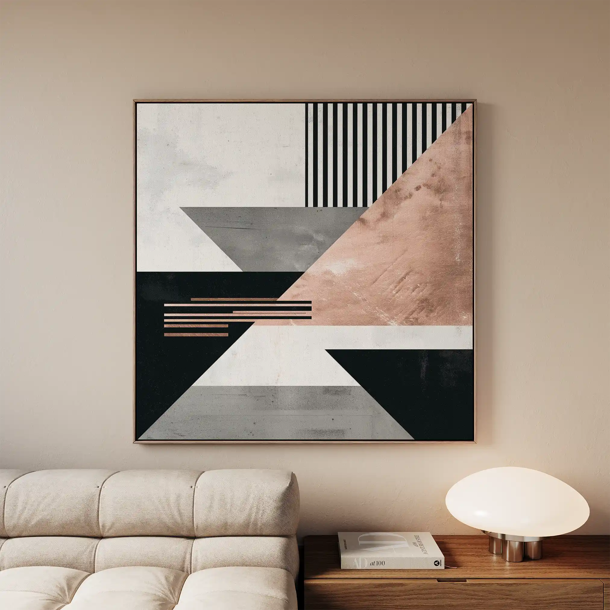 Abstract 1356 Canvas Art 60 x 60 cm / Stretched on hidden frame