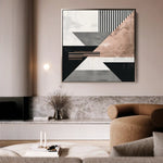 Abstract 1356 Canvas Art 60 x 60 cm / Stretched on hidden frame