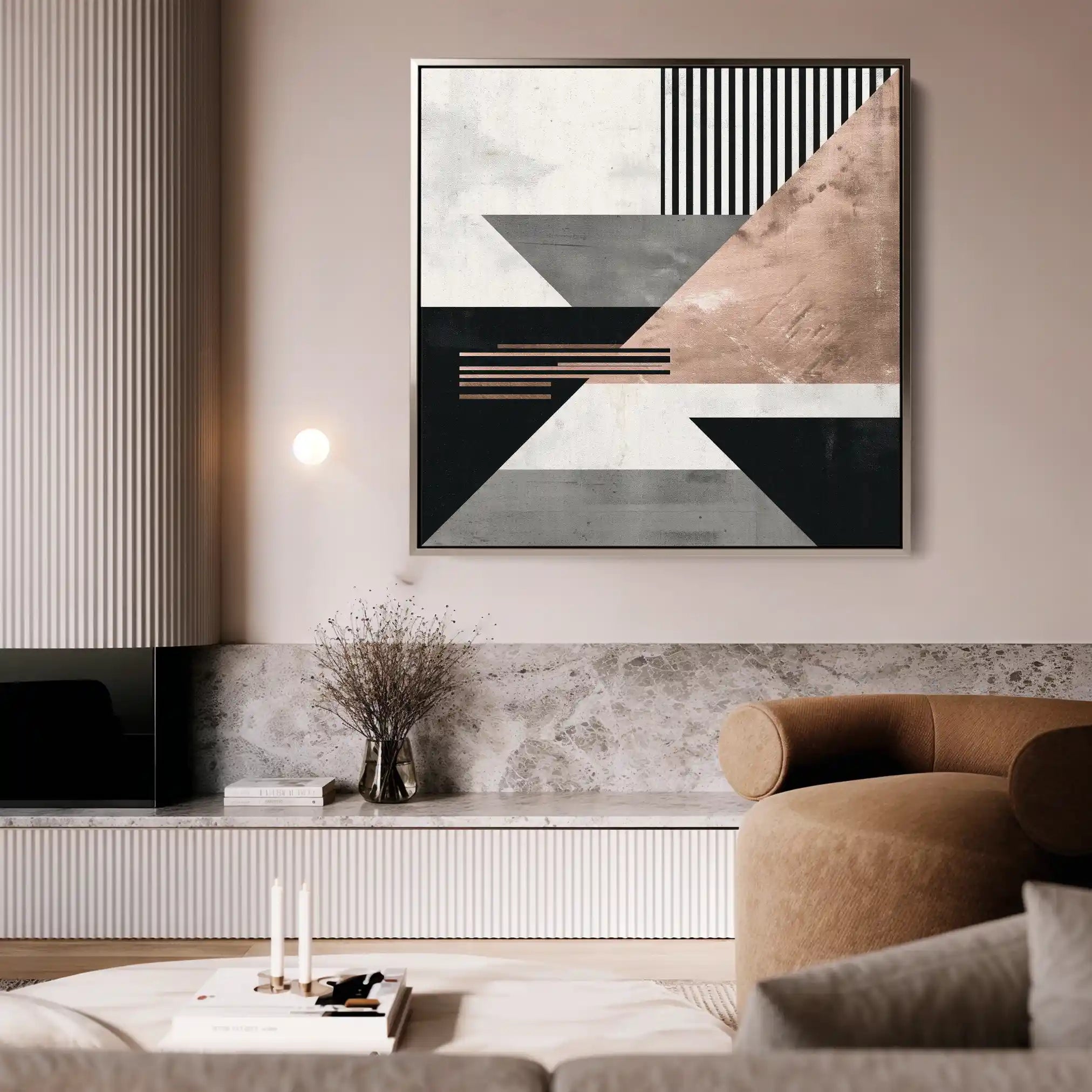 Abstract 1356 Canvas Art 60 x 60 cm / Stretched on hidden frame