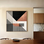 Abstract 1357 Canvas Art 60 x 60 cm / Stretched on hidden frame