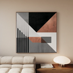 Abstract 1357 Canvas Art 60 x 60 cm / Stretched on hidden frame