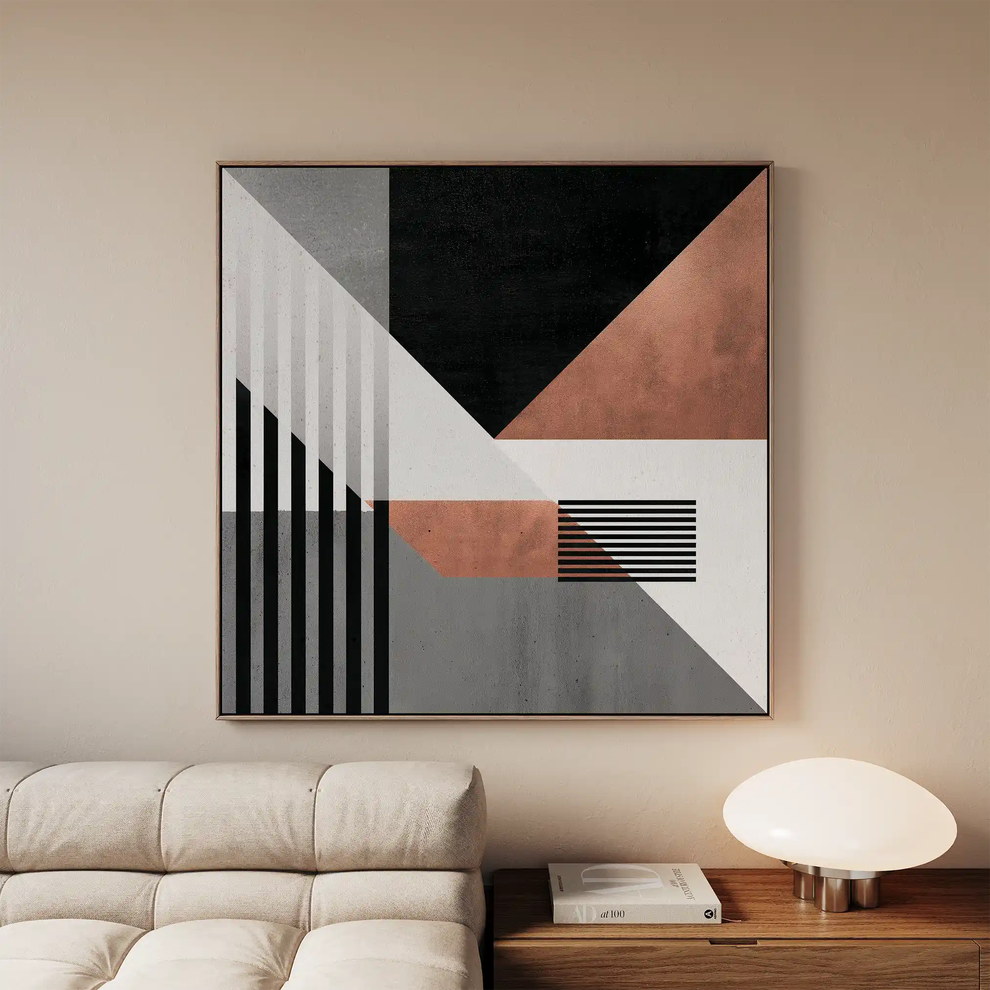 Abstract 1357 Canvas Art 60 x 60 cm / Stretched on hidden frame