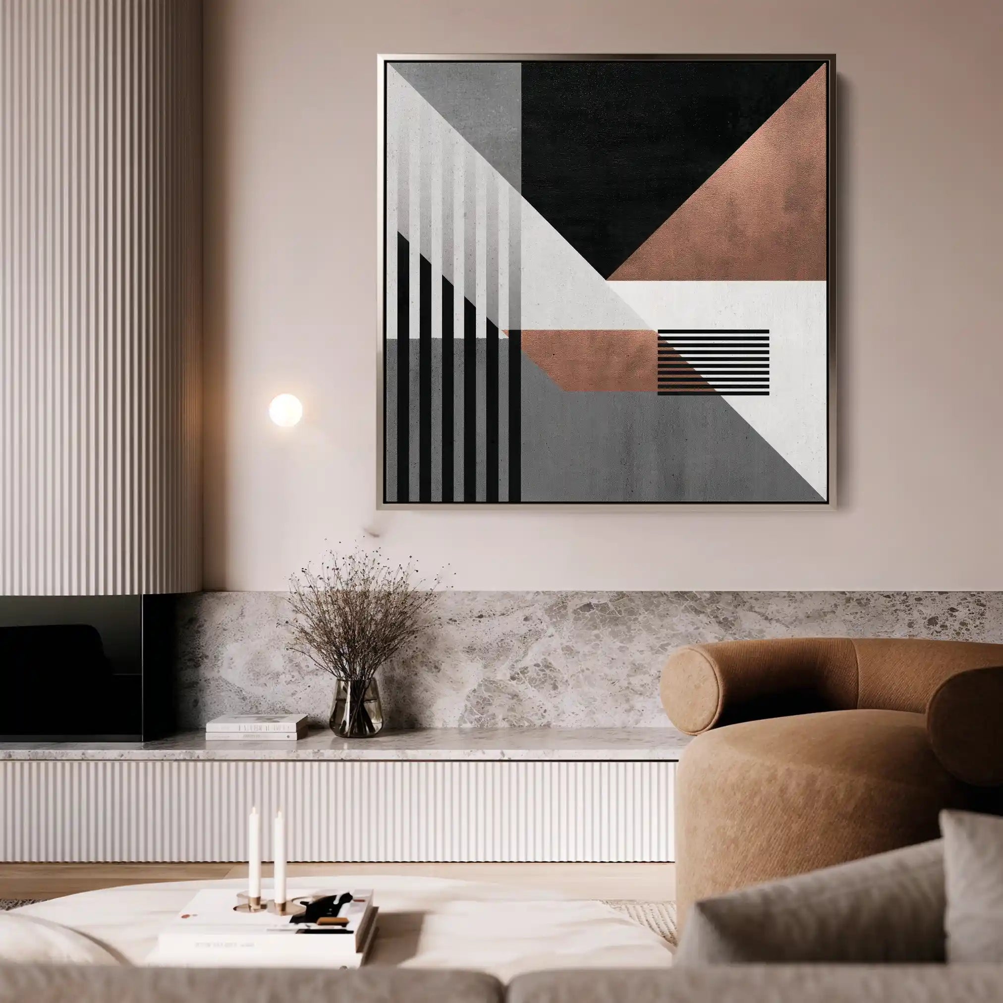 Abstract 1357 Canvas Art 60 x 60 cm / Stretched on hidden frame