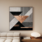 Abstract 1358 Canvas Art 60 x 60 cm / Stretched on hidden frame