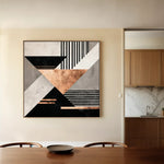 Abstract 1358 Canvas Art 60 x 60 cm / Stretched on hidden frame
