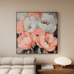 Floral Canvas Wall Art WAD1359-F 80 x 80 cm / Stretched on hidden frame