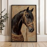 Horses 136 Canvas Art 90 x 60 cm / Stretched on hidden frame