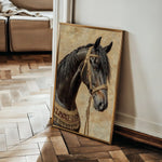 Horses 136 Canvas Art 90 x 60 cm / Stretched on hidden frame