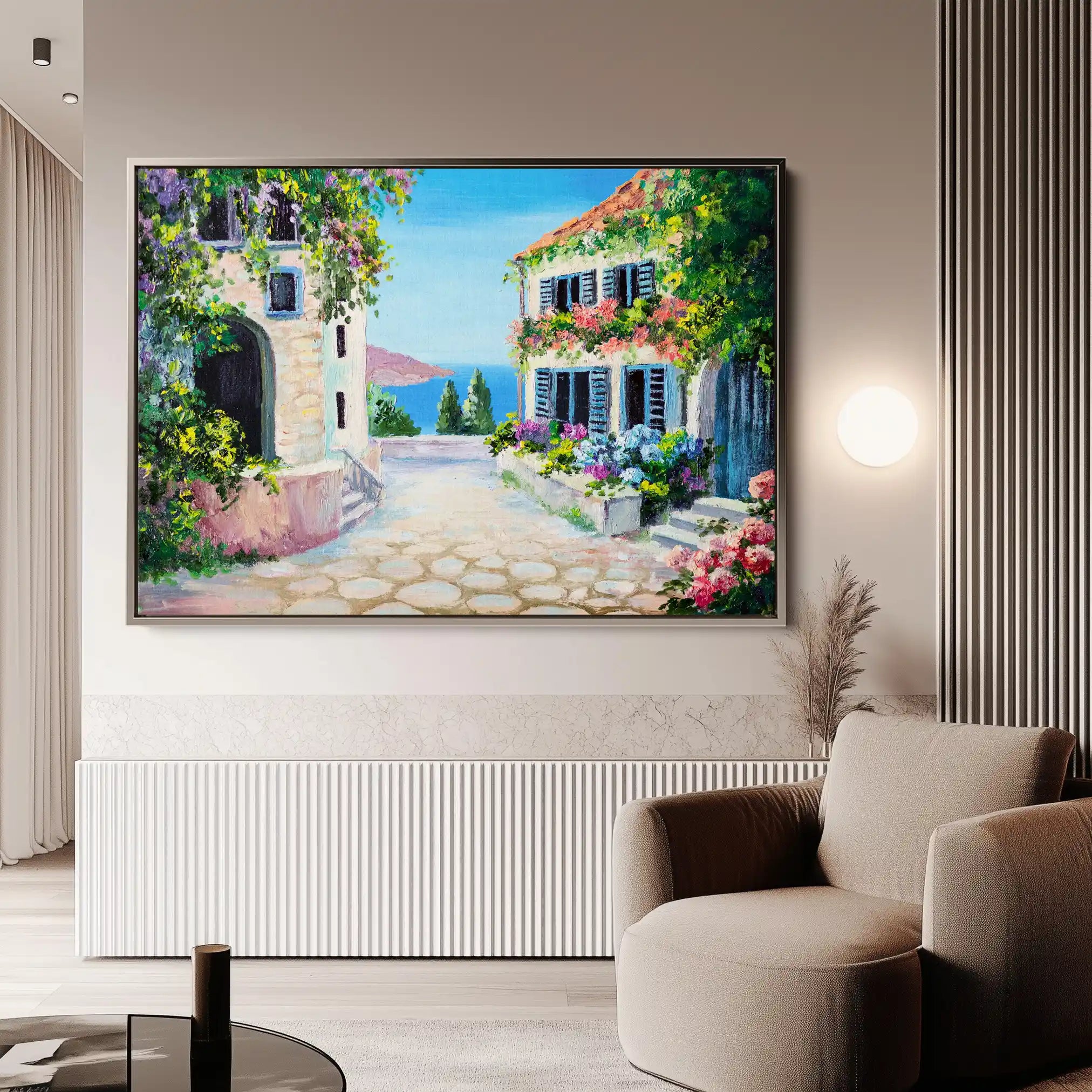 Landscape 136 Canvas Art 90 x 60 cm / Stretched on hidden frame