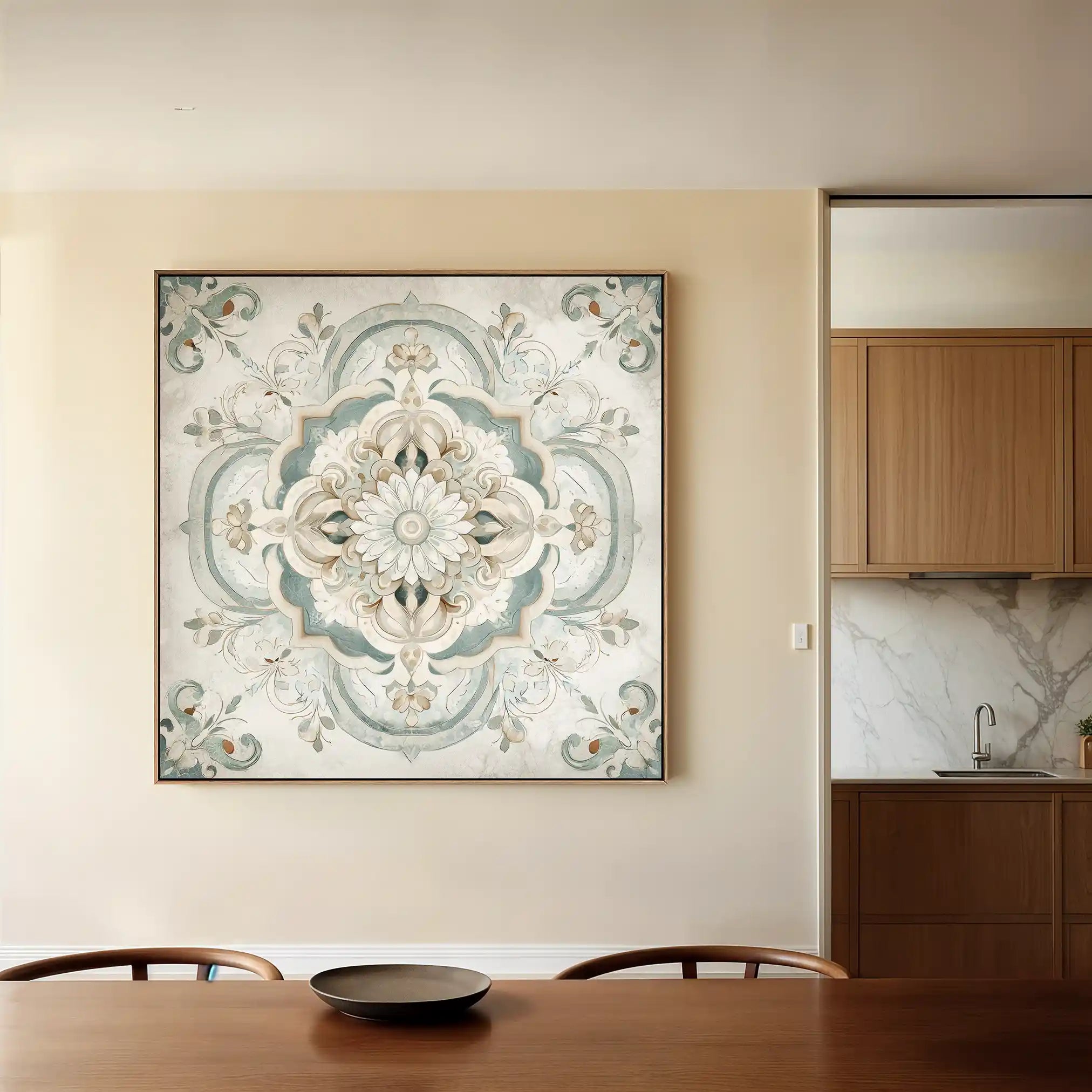 Abstract 1360 Canvas Art 60 x 60 cm / Stretched on hidden frame