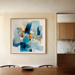 Abstract 1361 Canvas Art 60 x 60 cm / Stretched on hidden frame