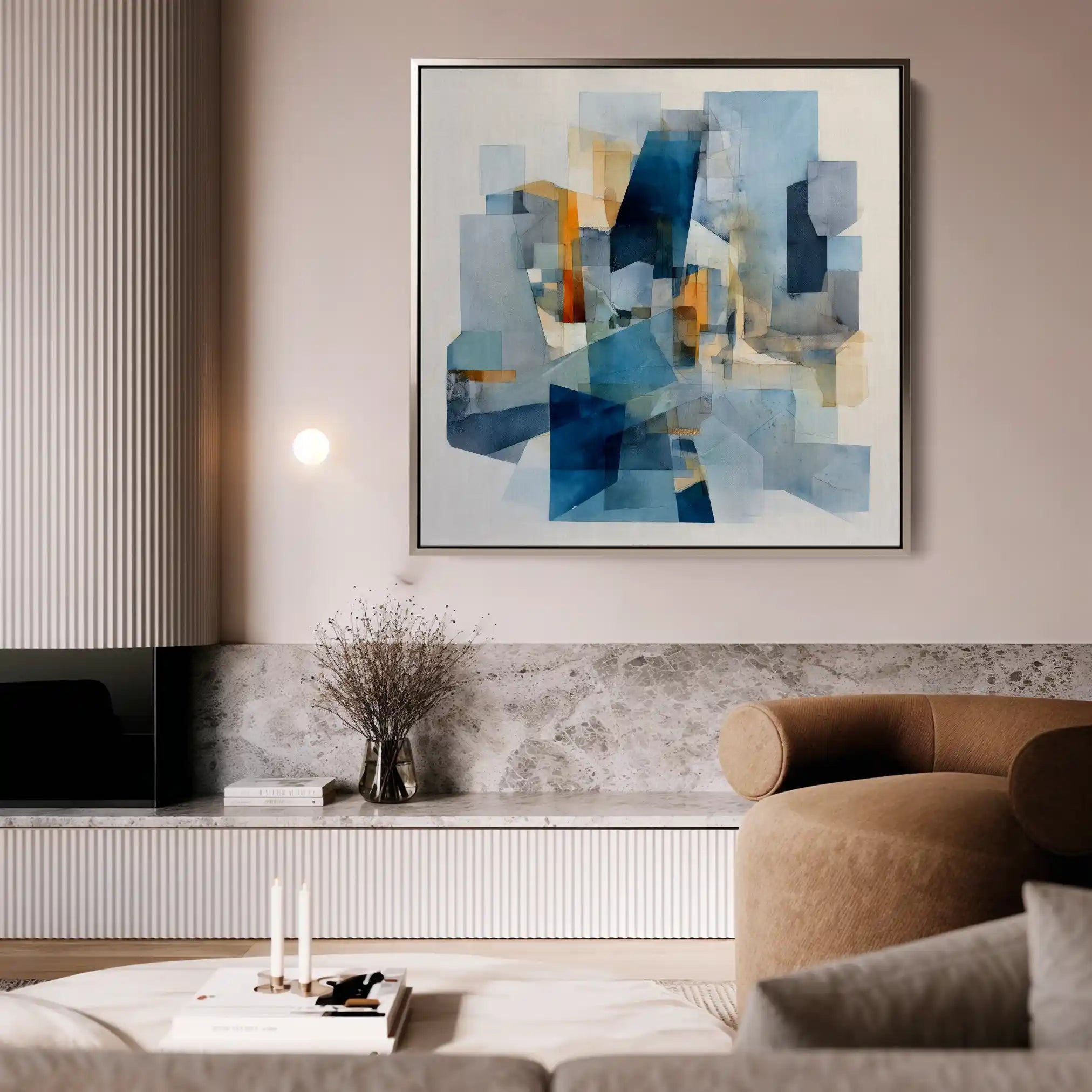Abstract 1361 Canvas Art 60 x 60 cm / Stretched on hidden frame