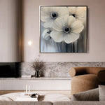 Floral Canvas Wall Art WAD1362-F 80 x 80 cm / Stretched on hidden frame
