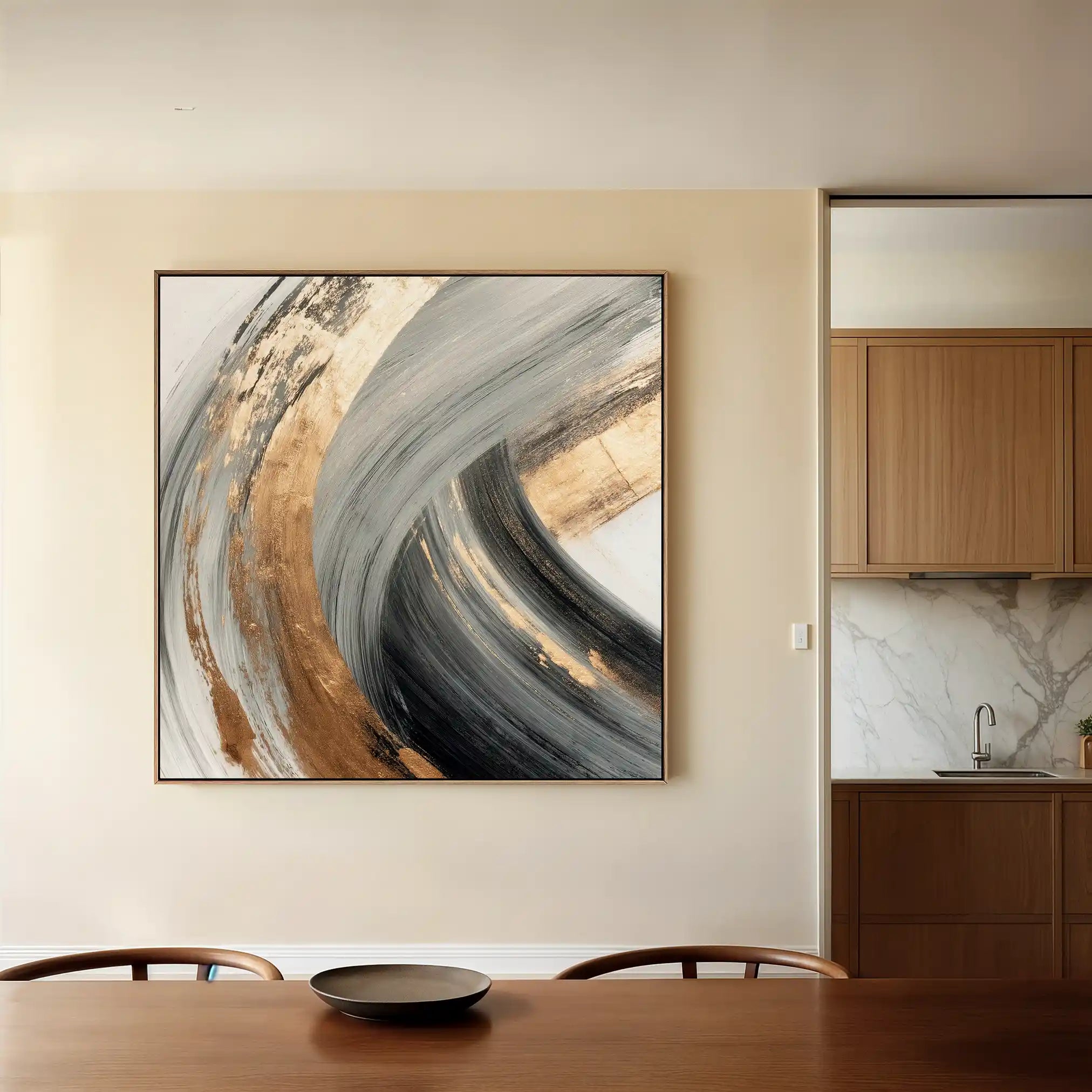 Abstract 1363 Canvas Art 60 x 60 cm / Stretched on hidden frame