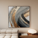 Abstract 1363 Canvas Art 60 x 60 cm / Stretched on hidden frame