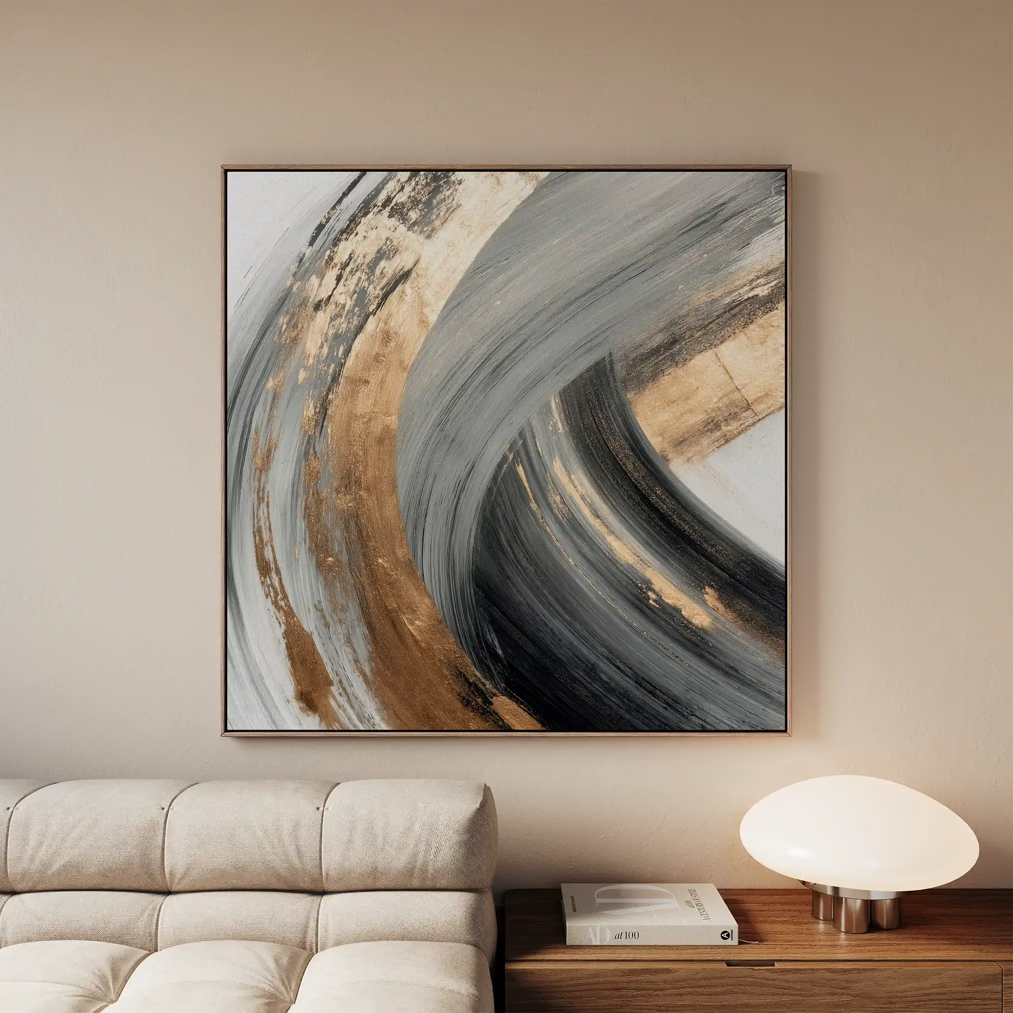 Abstract 1363 Canvas Art 60 x 60 cm / Stretched on hidden frame