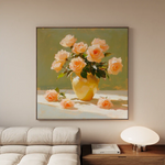 Floral Canvas Wall Art WAD1363-F 80 x 80 cm / Stretched on hidden frame