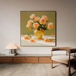 Floral Canvas Wall Art WAD1363-F 80 x 80 cm / Stretched on hidden frame