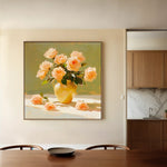 Floral Canvas Wall Art WAD1363-F 80 x 80 cm / Stretched on hidden frame