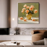 Floral Canvas Wall Art WAD1363-F 80 x 80 cm / Stretched on hidden frame