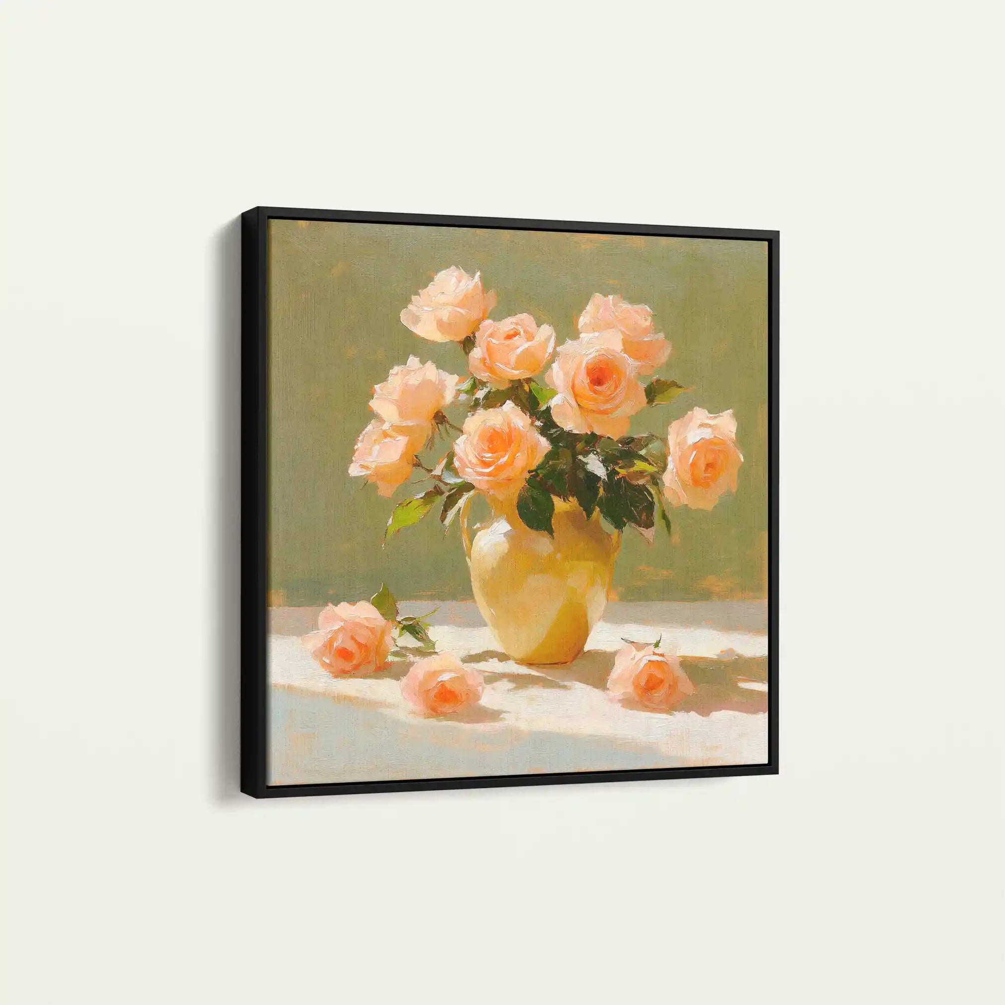 Floral Canvas Wall Art WAD1363-F 80 x 80 cm / Stretched on hidden frame