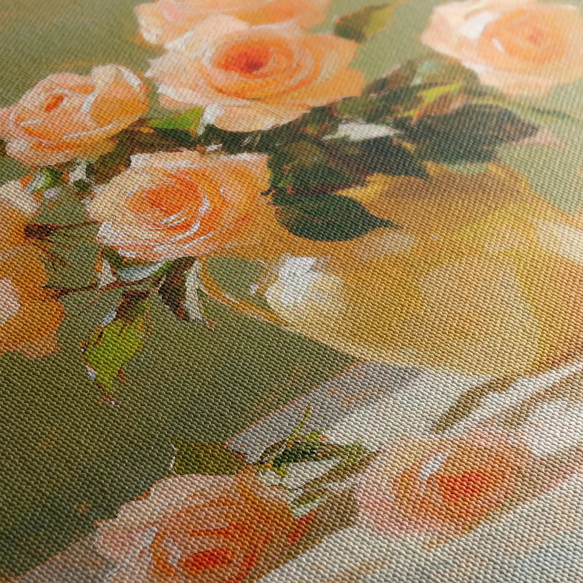 Floral Canvas Wall Art WAD1363-F 80 x 80 cm / Stretched on hidden frame