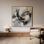 Abstract 1364 Canvas Art 60 x 60 cm / Stretched on hidden frame