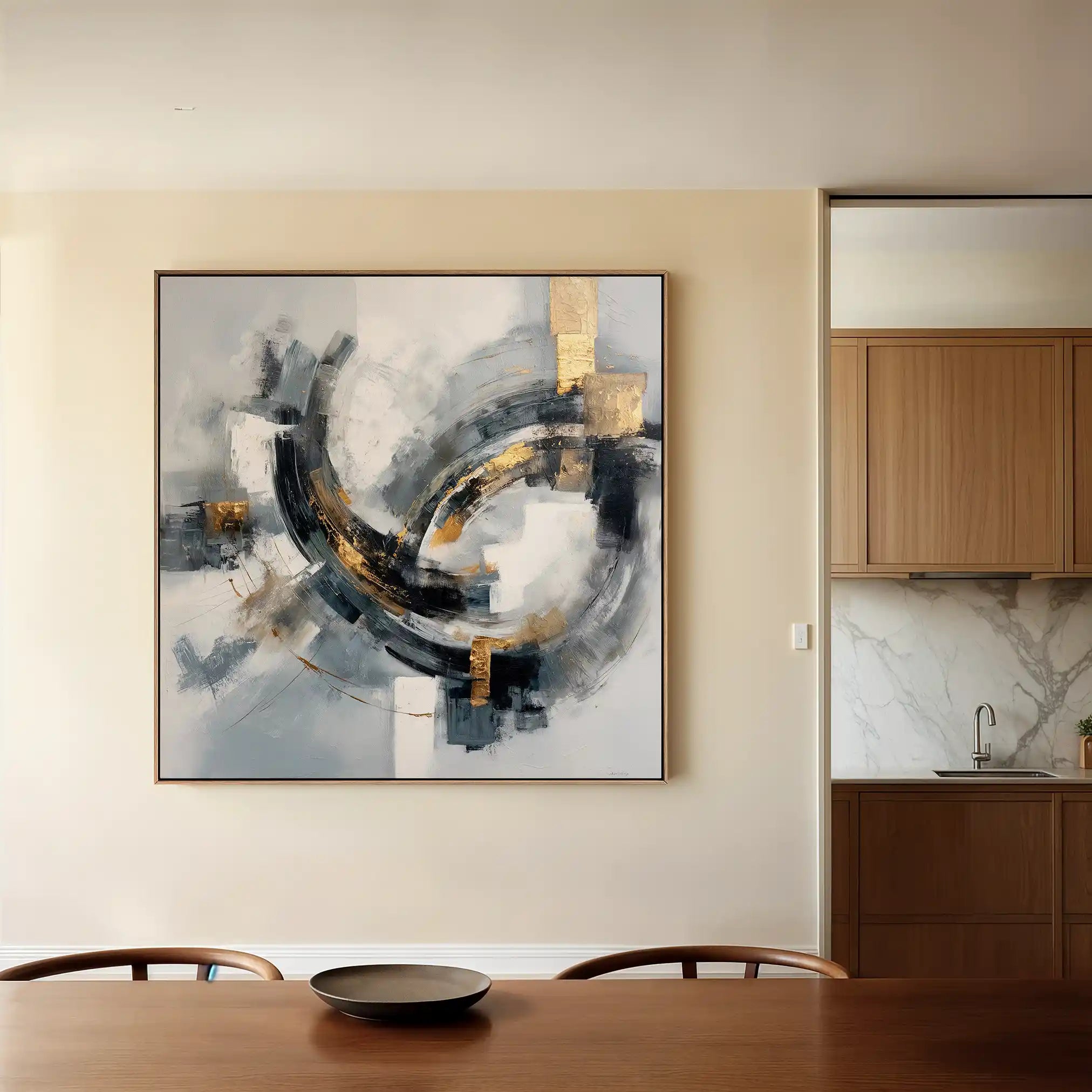 Abstract 1364 Canvas Art 60 x 60 cm / Stretched on hidden frame