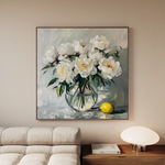 Floral Canvas Wall Art WAD1364-F 80 x 80 cm / Stretched on hidden frame
