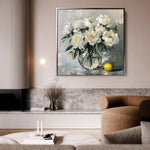 Floral Canvas Wall Art WAD1364-F 80 x 80 cm / Stretched on hidden frame