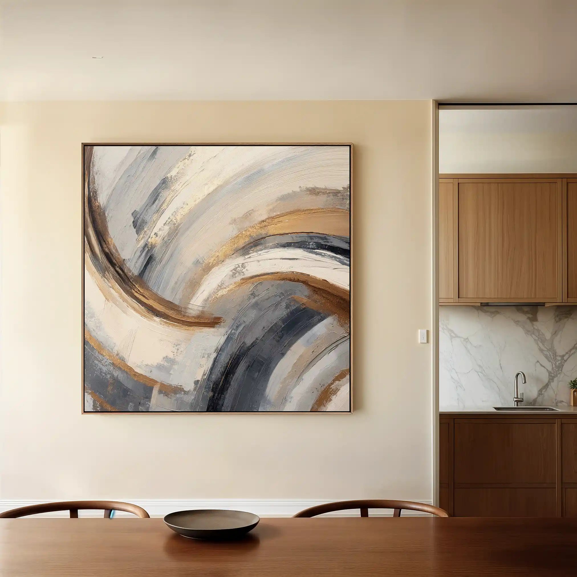 Abstract 1365 Canvas Art 60 x 60 cm / Stretched on hidden frame